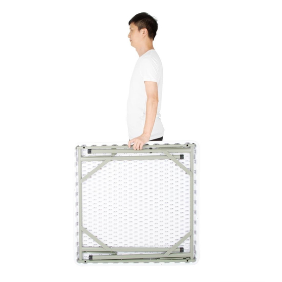 Bolero quadratischer Klapptisch weiß 86 x 86cn 5 Bolero quadratischer Klapptisch weiß 86 x 86cn