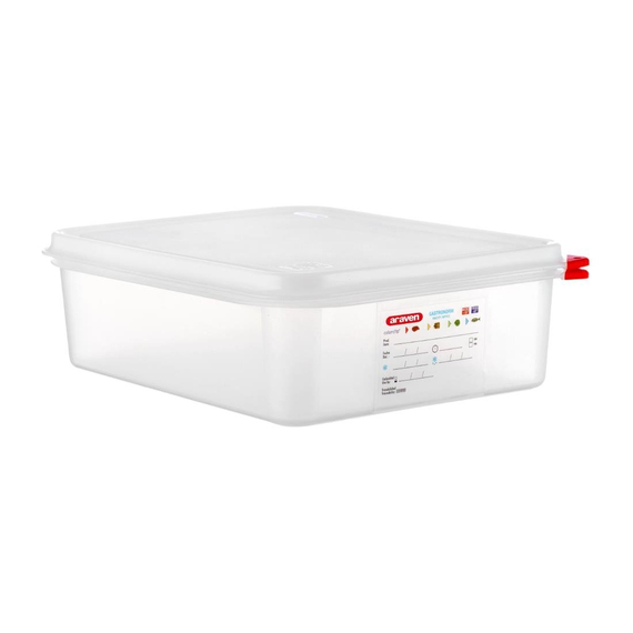 Araven GN1/2 Vorratsbehälter 6,5L (4 Stück) Araven GN1/2 Vorratsbehälter 6,5L (4 Stück)