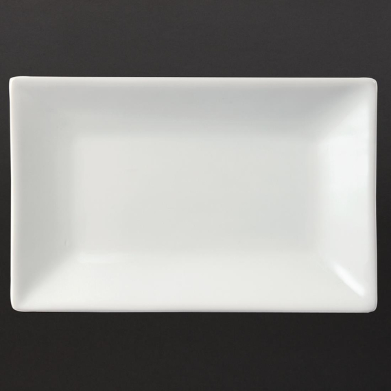 Olympia Whiteware rechteckige Servierteller 20 x 13cm (6 Stück) 3 Olympia Whiteware rechteckige Servierteller 20 x 13cm (6 Stück)