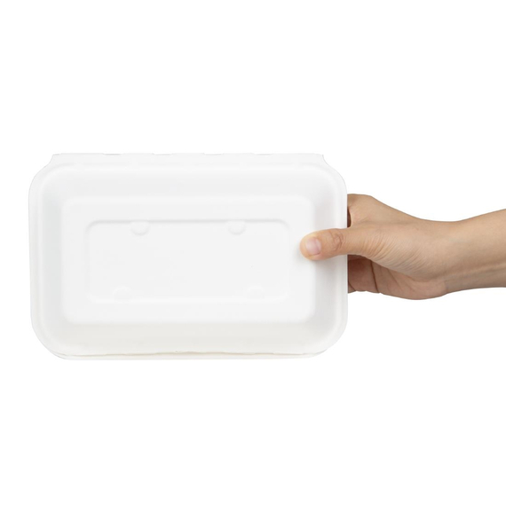 Fiesta Kompostierbare Bagasse Lebensmittelbehälter 9x6" (200 Stück) 2 Fiesta Kompostierbare Bagasse Lebensmittelbehälter 9x6" (200 Stück)