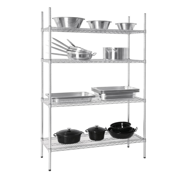 Vogue 4 Reihen Drahtregal Kit 1220x460mm 1 Vogue 4 Reihen Drahtregal Kit 1220x460mm