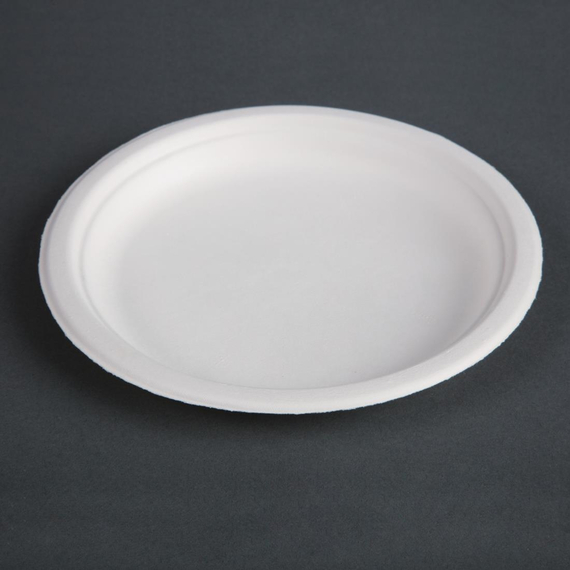 Fiesta Compostable kompostierbare Zuckerrohrteller 17,9cm (50 Stück) 3 Fiesta Compostable kompostierbare Zuckerrohrteller 17,9cm (50 Stück)