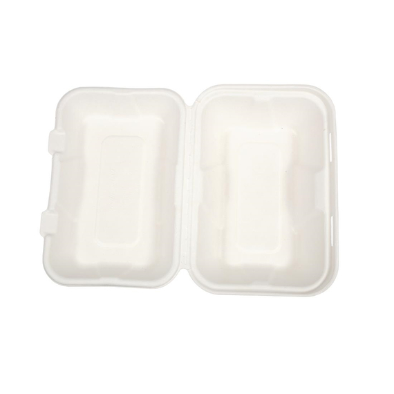 Vegware kompostierbare Einweg Menüboxen mit Klappdeckel aus Bagasse 22,8cm (200 Stück) 6 Vegware kompostierbare Einweg Menüboxen mit Klappdeckel aus Bagasse 22,8cm (200 Stück)