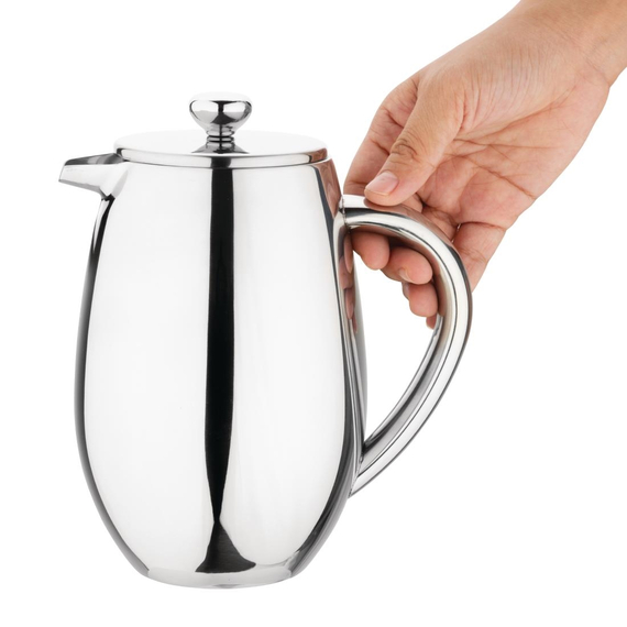 Olympia gerundete isolierte French Press Edelstahl 80cl 1 Olympia gerundete isolierte French Press Edelstahl 80cl