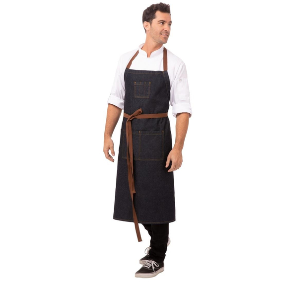 Chef Works Urban Memphis Breite Latzschürze Indigo Chef Works Urban Memphis Breite Latzschürze Indigo