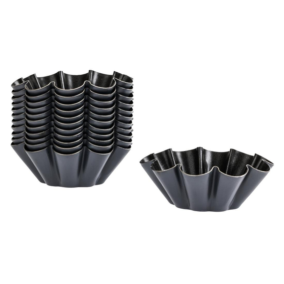 Matfer Bourgeat Antihaft Mini Brioche Backformen 7,5cm (12 Stück) 6 Matfer Bourgeat Antihaft Mini Brioche Backformen 7,5cm (12 Stück)