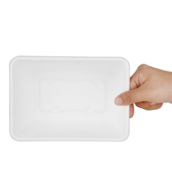Fiesta Kompostierbare Bagasse Lebensmittelbehälter-Basen 1000ml (100 Stück) 4 Fiesta Kompostierbare Bagasse Lebensmittelbehälter-Basen 1000ml (100 Stück)