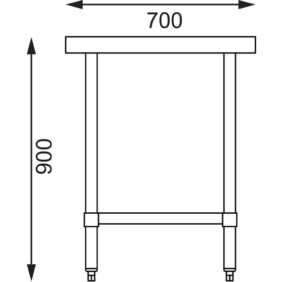 Vogue Arbeitstisch mit Regalboden 120 x 70cm 1 Vogue Arbeitstisch mit Regalboden 120 x 70cm