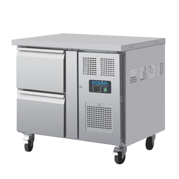 Polar Serie U GN-Kühltisch mit 2 Schubladen 124L 2 Polar Serie U GN-Kühltisch mit 2 Schubladen 124L