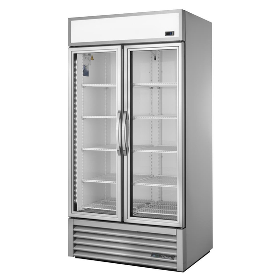 True 991L Kühlschrank mit 2 Glastüren, Aluminium, GDM-35HC-TSL01 True 991L Kühlschrank mit 2 Glastüren, Aluminium, GDM-35HC-TSL01