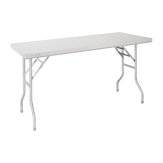Vogue klappbarer Arbeitstisch aus Edelstahl 1220x610x780mm Vogue klappbarer Arbeitstisch aus Edelstahl 1220x610x780mm