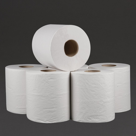 Jantex Handtuchrollen für Innenabrollung weiß 2-lagig (6 Stück) 1 Jantex Handtuchrollen für Innenabrollung weiß 2-lagig (6 Stück)