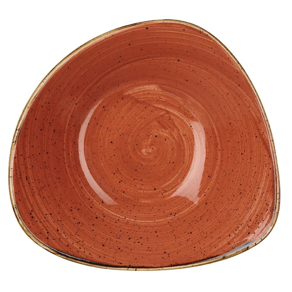 Churchill Stonecast Dreieckige Schüssel, Spiced Orange, 265 mm (12 Stück) 1 Churchill Stonecast Dreieckige Schüssel, Spiced Orange, 265 mm (12 Stück)