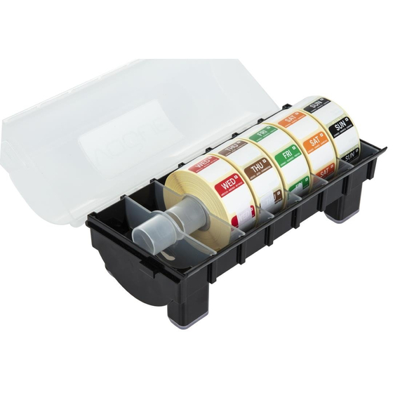 Hygiplas Etikettenset 2,5cm mit Spender 3 Hygiplas Etikettenset 2,5cm mit Spender