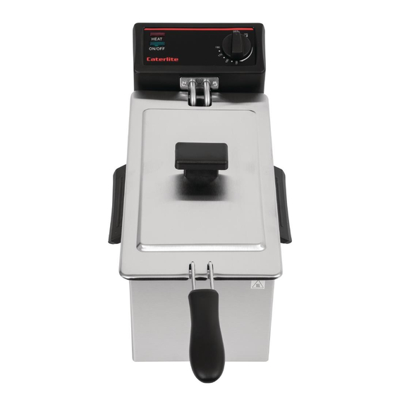 Caterlite Fritteuse 3,5 Liter mit Korb und 2 kW Leistung 2 Caterlite Fritteuse 3,5 Liter mit Korb und 2 kW Leistung