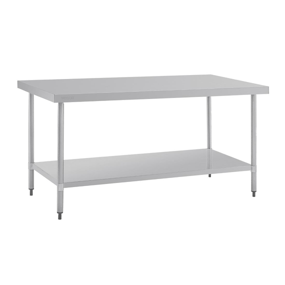 Vogue Central Island Zubereitungstisch aus Edelstahl 180cm 1 Vogue Central Island Zubereitungstisch aus Edelstahl 180cm