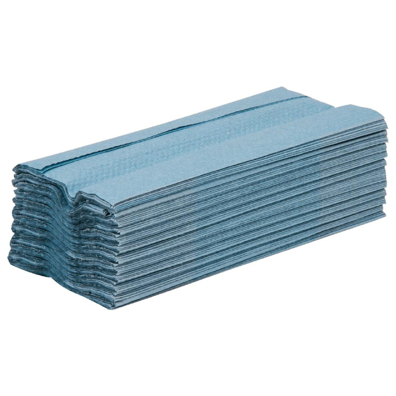 Jantex C-gefaltete Handtücher blau 1-lagig (12 Stück) 5 Jantex C-gefaltete Handtücher blau 1-lagig (12 Stück)