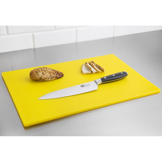Hygiplas LDPE Schneidebrett gelb 45x30x1cm 2 Hygiplas LDPE Schneidebrett gelb 45x30x1cm
