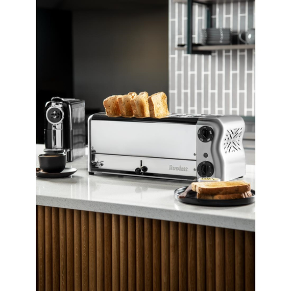 Rowlett Esprit 6 Slot Toaster Chrom mit 2 zusätzlichen Elementen und Sandwichkäfig 7 Rowlett Esprit 6 Slot Toaster Chrom mit 2 zusätzlichen Elementen und Sandwichkäfig