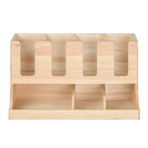 Olympia Tassen- und Gewürzstation aus Hevea-Holz 450x120x240mm 3 Olympia Tassen- und Gewürzstation aus Hevea-Holz 450x120x240mm