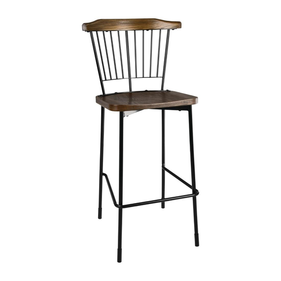 Bolero Scandi Hohe Hocker Schwarz 2er-Pack (2 Stück) 4 Bolero Scandi Hohe Hocker Schwarz 2er-Pack (2 Stück)