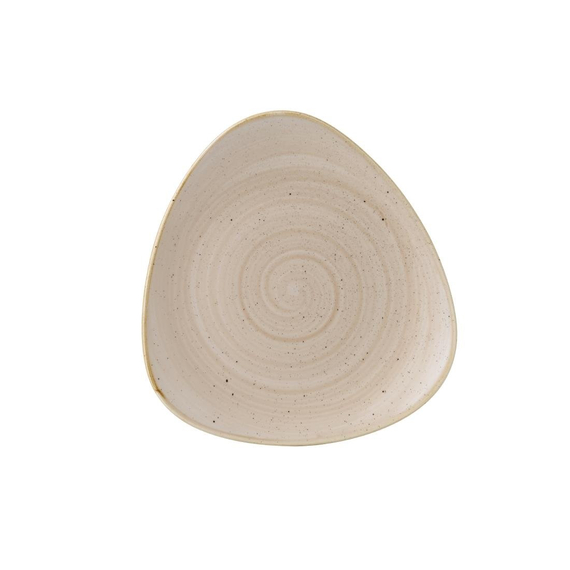Churchill Stonecast Dreieckiger Teller, Muskatcreme, 229 mm, (12 Stück) 1 Churchill Stonecast Dreieckiger Teller, Muskatcreme, 229 mm, (12 Stück)