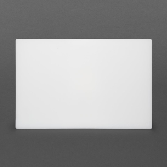 Hygiplas Schneidebrett aus weißem Niedrigdichte-Polyethylen Standard 450x300x12mm 2 Hygiplas Schneidebrett aus weißem Niedrigdichte-Polyethylen Standard 450x300x12mm