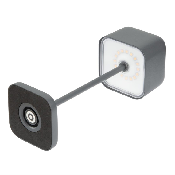 Olympia Lucca Tischlampe Quadratische Kuppel Grau 200mm 2 Olympia Lucca Tischlampe Quadratische Kuppel Grau 200mm