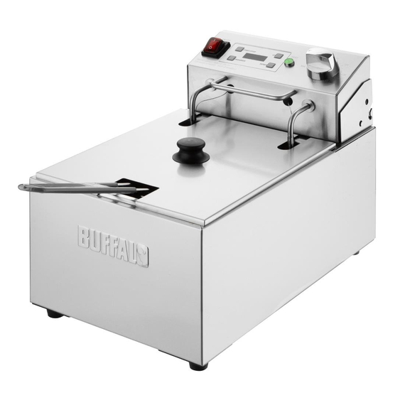Buffalo Einzel-Elektrofritteuse mit Timer 5Ltr 2 Buffalo Einzel-Elektrofritteuse mit Timer 5Ltr