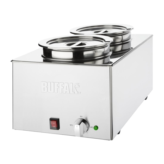 Buffalo Bain-Marie mit 2x 5.2L Schalen 1 Buffalo Bain-Marie mit 2x 5.2L Schalen