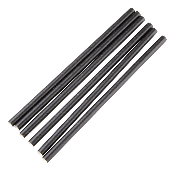 Fiesta Compostable kompostierbare einzeln verpackte Papierstrohhalme 14cm schwarz (250 Stück) 2 Fiesta Compostable kompostierbare einzeln verpackte Papierstrohhalme 14cm schwarz (250 Stück)