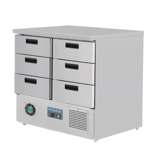 Polar Serie G Kühltisch mit 6 Schubladen 240L 1 Polar Serie G Kühltisch mit 6 Schubladen 240L