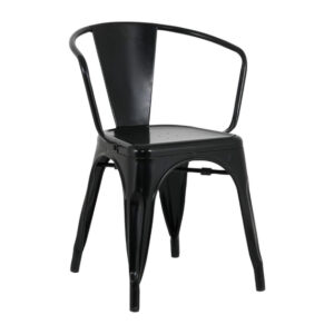 Bolero Bistro Curve Stühle Schwarz (4 Stück)