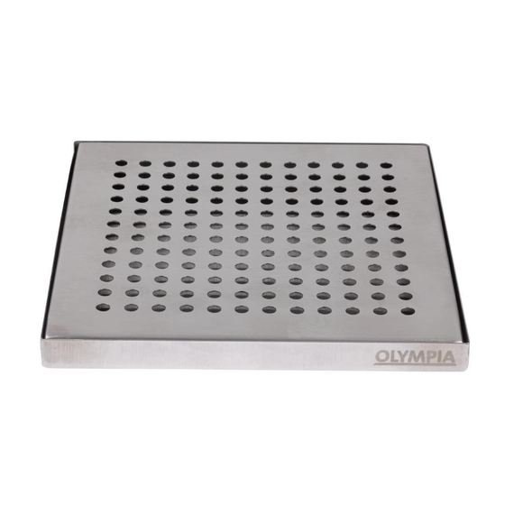 Olympia Edelstahl Tropfschale 150x150mm Olympia Edelstahl Tropfschale 150x150mm
