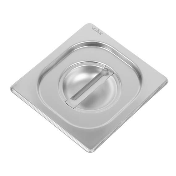 Vogue Strapazierfähiger Deckel für GN-Behälter 1/6 Edelstahl 1 Vogue Strapazierfähiger Deckel für GN-Behälter 1/6 Edelstahl