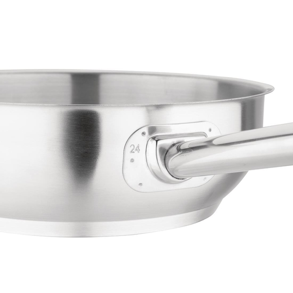 Vogue Edelstahl Sauteuse 24cm 2 Vogue Edelstahl Sauteuse 24cm