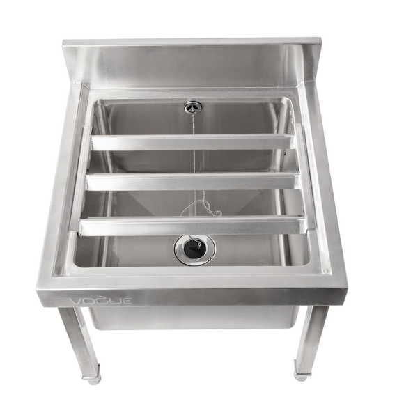 Vogue Edelstahl Moppspülbecken 2 Vogue Edelstahl Moppspülbecken