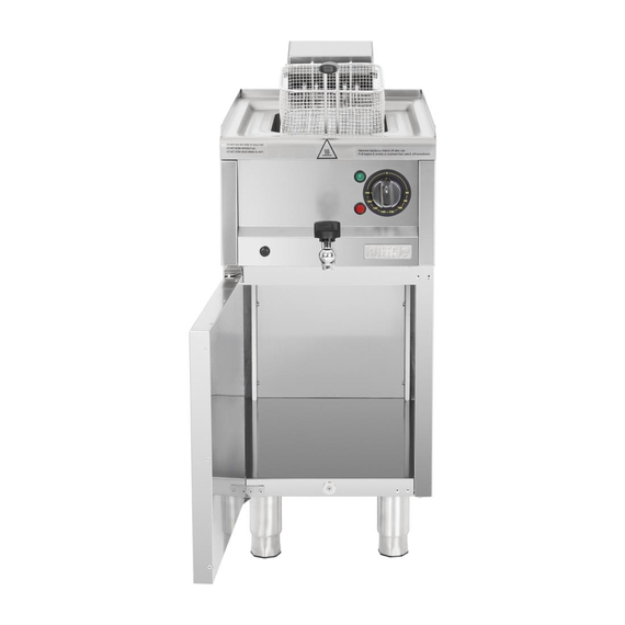 Buffalo 600 Serie Freistehende Einzelbecken Elektrische Fritteuse 8Ltr 4 Buffalo 600 Serie Freistehende Einzelbecken Elektrische Fritteuse 8Ltr