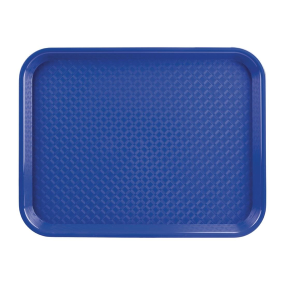 Olympia Kristallon Polypropylen Fast Food Tablett Blau Groß 450mm 1 Olympia Kristallon Polypropylen Fast Food Tablett Blau Groß 450mm