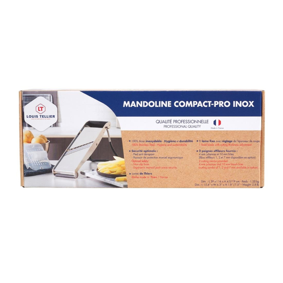 Louis Tellier Bron Compact Pro Edelstahl Japanische Mandoline 8 Louis Tellier Bron Compact Pro Edelstahl Japanische Mandoline