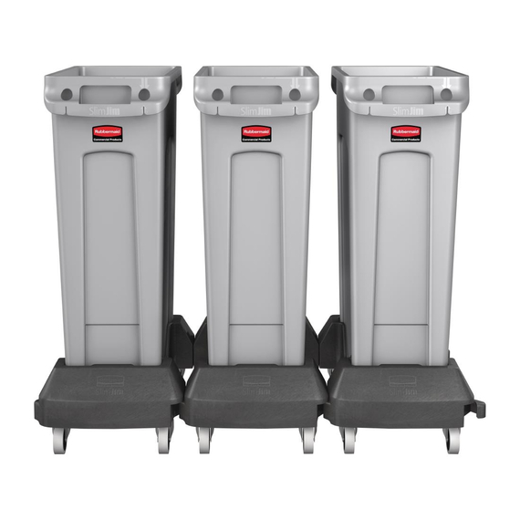 Rubbermaid Slim Jim Fahrgestell 1 Rubbermaid Slim Jim Fahrgestell