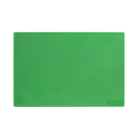 Hygiplas antibakterielles LDPE Schneidebrett grün 450x300x10mm 1 Hygiplas antibakterielles LDPE Schneidebrett grün 450x300x10mm