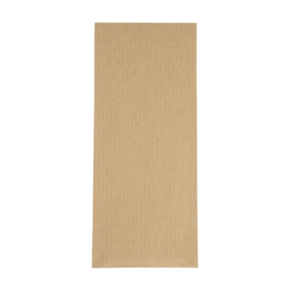 Europochette Brauner Besteckbeutel mit weißer Serviette (Box 500) (500 Stück) 3 Europochette Brauner Besteckbeutel mit weißer Serviette (Box 500) (500 Stück)