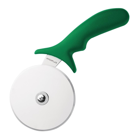 Hygiplas Pizzaschneider 10cm grün Hygiplas Pizzaschneider 10cm grün