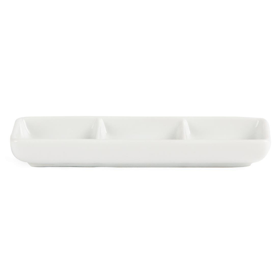 Olympia Whiteware dreifache Präsentierschalen (12 Stück) 2 Olympia Whiteware dreifache Präsentierschalen (12 Stück)