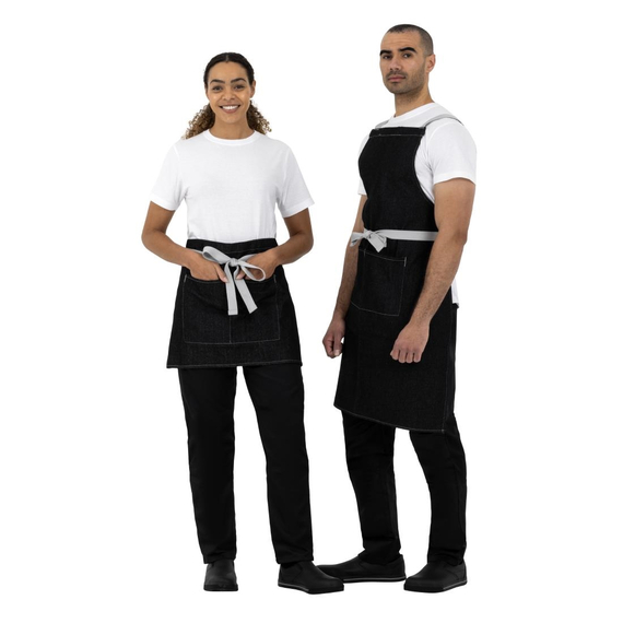 Southside kurze Denimbistroschürze schwarz 9 Southside kurze Denimbistroschürze schwarz