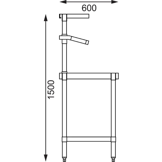 Vogue Edelstahl Arbeitstisch mit Aufsatz 120cm 7 Vogue Edelstahl Arbeitstisch mit Aufsatz 120cm