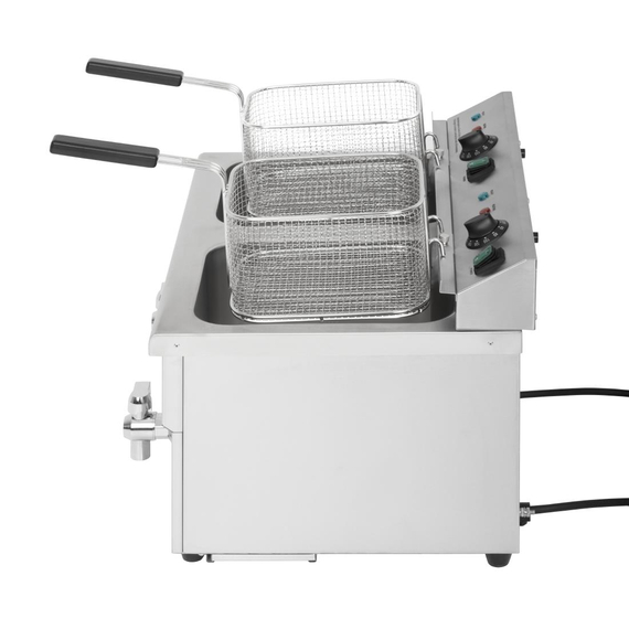 Buffalo Doppel-Induktionsfritteuse 2x 3000W 7 Buffalo Doppel-Induktionsfritteuse 2x 3000W
