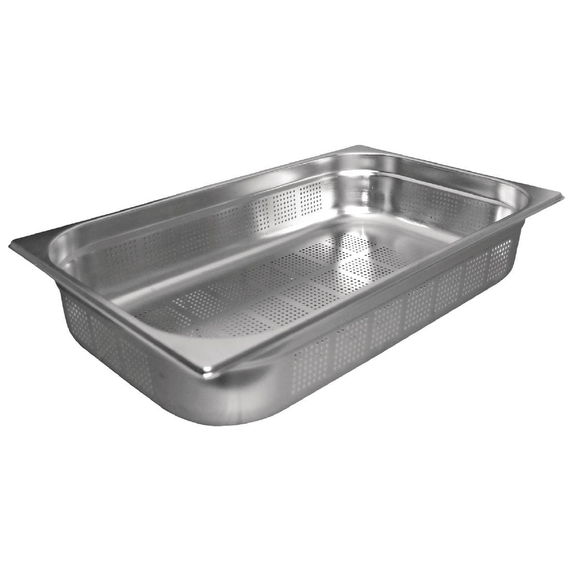 Vogue GN-Behälter Edelstahl 10cm GN1/1 gelocht 7 Vogue GN-Behälter Edelstahl 10cm GN1/1 gelocht