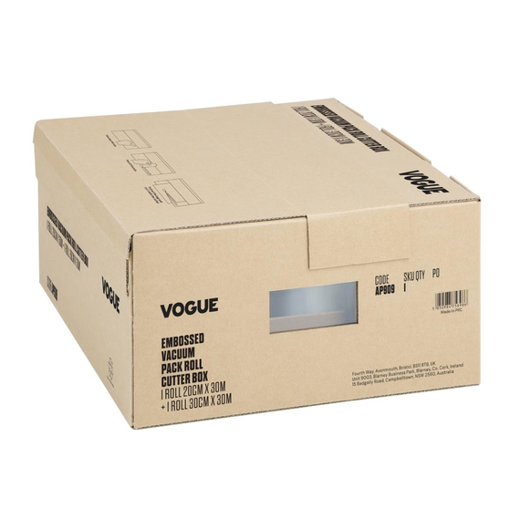 Vogue Vakuumrolle mit Cutterbox, geprägt, 200 mm und 300 mm, 2er-Set 3 Vogue Vakuumrolle mit Cutterbox, geprägt, 200 mm und 300 mm, 2er-Set
